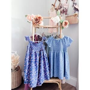 Frolicking In The Flowers Smocked Babydoll Swing Dresses 4/5